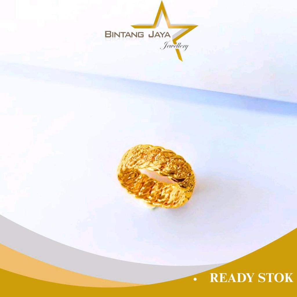 Cincin LM99 Coco Keliling Pasir - Kadar LM99 - Berat 8,66gr - Size 10 - 23/05/26 - (TMG)