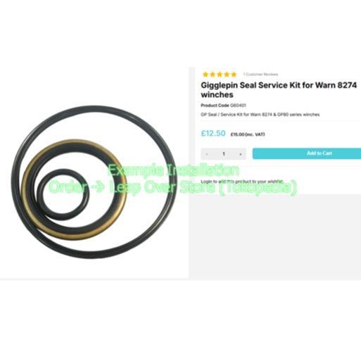 Warn 8274 Winch Ring Seal Set Aksesoris Warn 8274 Winch Warn 8274