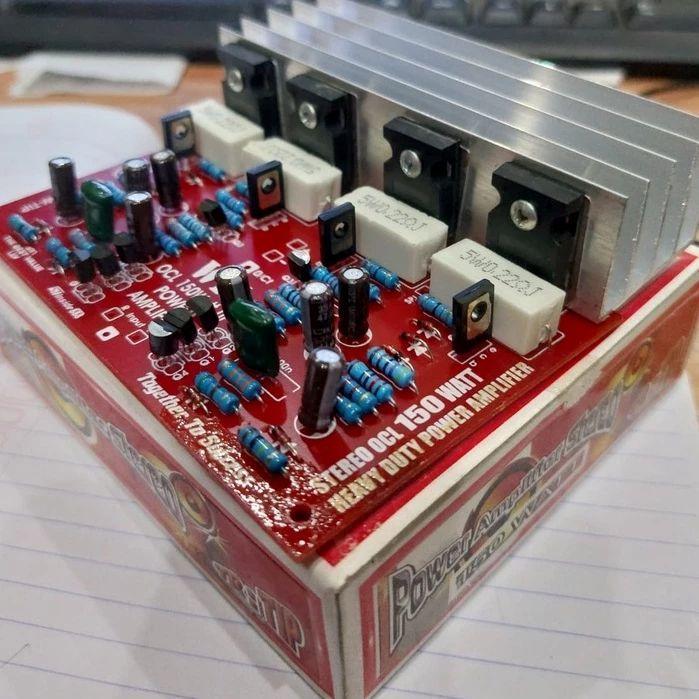 Driver Power Amplifier Stereo OCL 150w 150 watt lengkap TIP final ST Tip 2955 3055