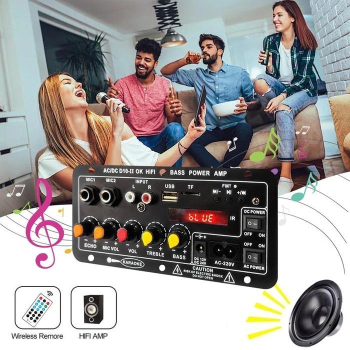 [Model Terbaru] D10 900W Amplifier Board Tampilan Digital Power Amplifier Board Untuk 8-12 Inci
