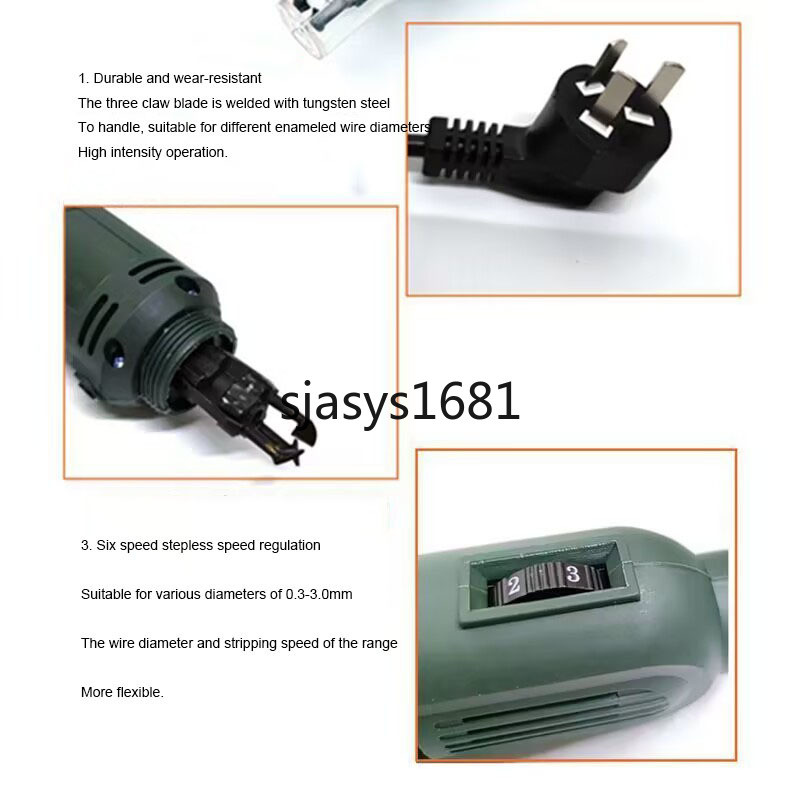 Suitable for Enameled Wire Stripping Machine Varnished Stripper Copper Wire Peeler110V/220V Df-8