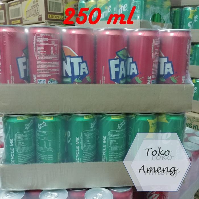 Promo Cocacola, Fanta, Sprite, Aw, Cola Zero Kaleng - 1 Dus (24 Pcs) Terlaris
