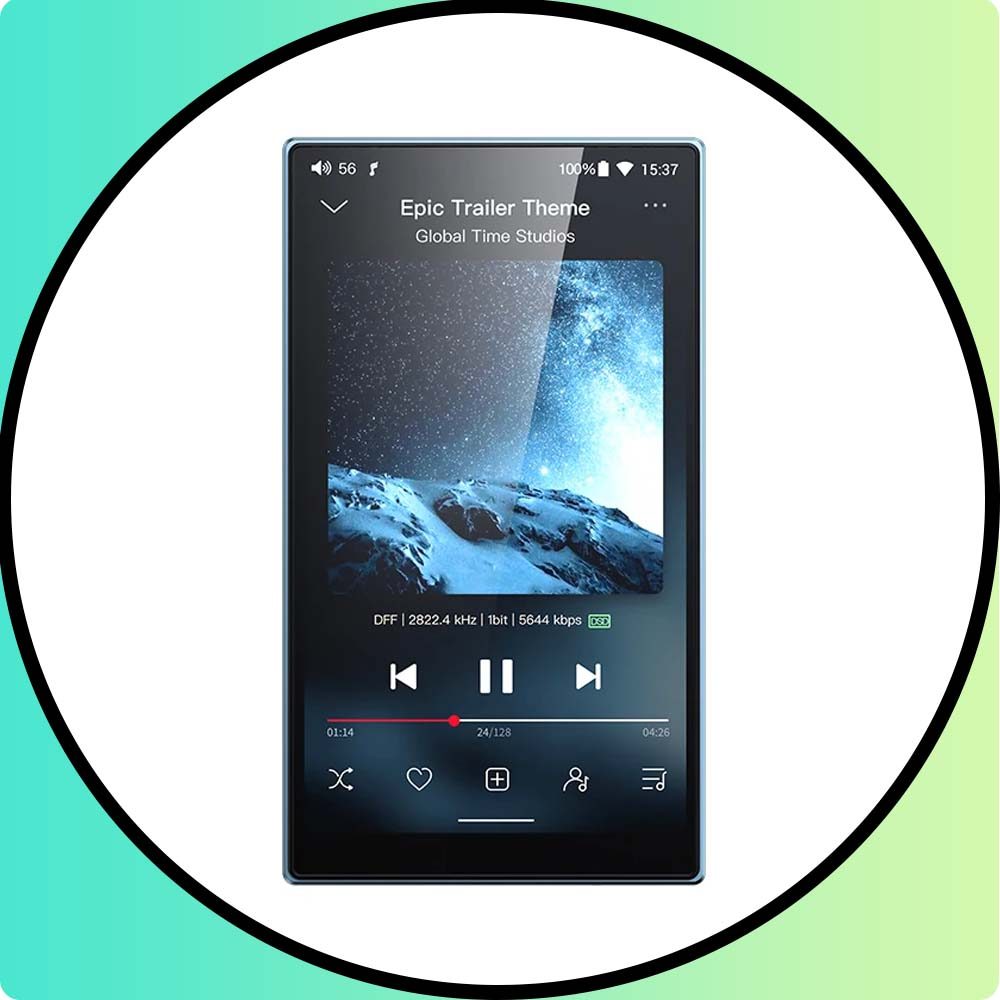 FiiO JM21 Music Player HiFi Hi-Res Audio Portable Mp4 Bluetooth Bluetooth WiFi USB DAC Walkman