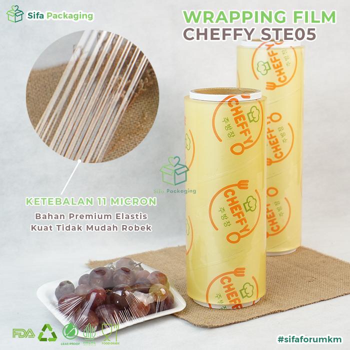 Wrapping Film Cheffy Plastik Pembungkus Makanan Plastik Wrapping Makanan Sayuran Buah Food Wrapping