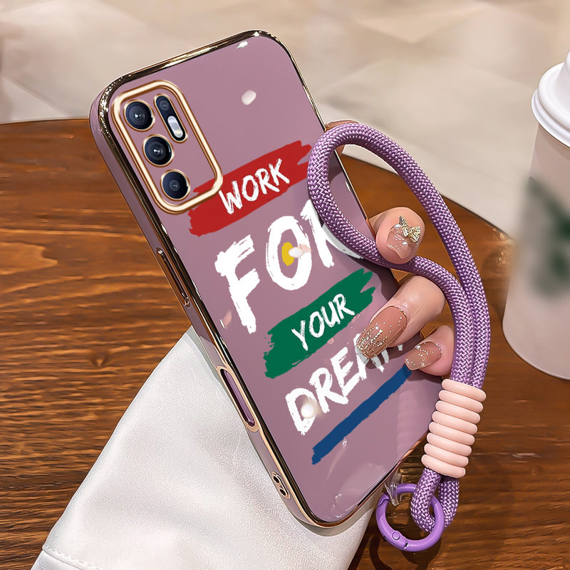 Casing Untuk OPPO Reno 6 4G Reno 6 5G Case Casing pola Pola sederhana Kasing HP Kesing mewah Silikon