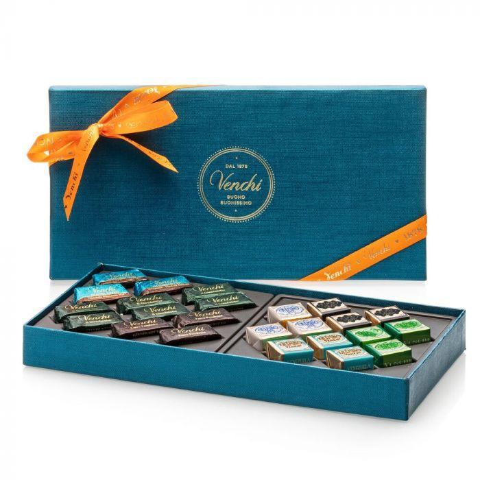 Venchi Cokelat Premium Box Blue Large Giandojutti & Cremini - 234gr Coklat Cemilan