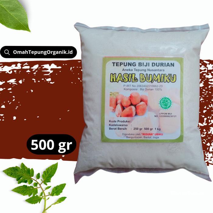 Tepung BIJI DURIAN Organik 500 gram/Bubuk BIJI DURIAN