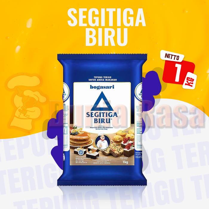 Tepung Terigu Segitiga Biru l Tepung Terigu Protein Sedang 1kg