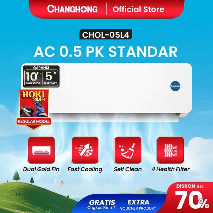 Terlaris Changhong Ac 1/2 Pk Standar Chol-05L4