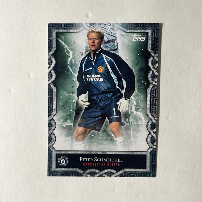 Peter schmeichel manchester united topps set insert 2024
