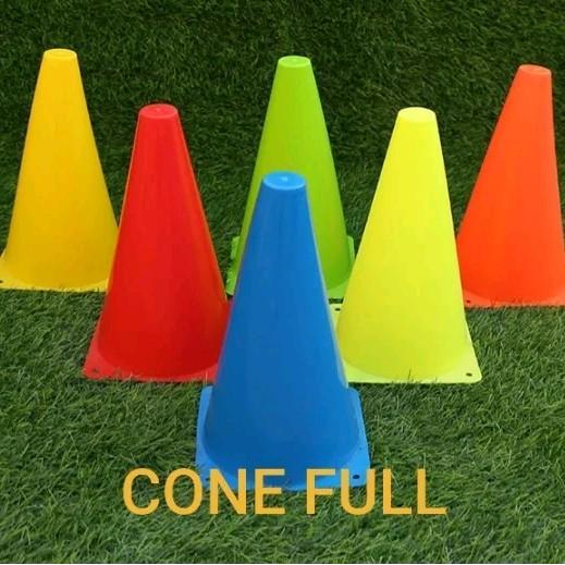 Paket 1 Lusin Cone Kerucut Lentur untuk latihan olahraga Sepakbola