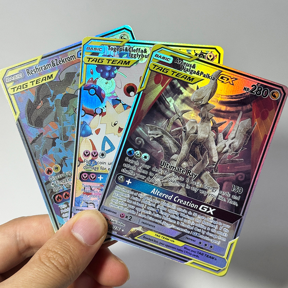 PKM Cosmic Eclipse (CEC) GX Foil Game Cards PTCG ArceusDialgaPalkia Blastoise&Piplup