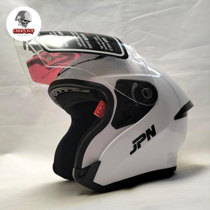 Helm Jpn Kyo 9 Warna Putih Glossy