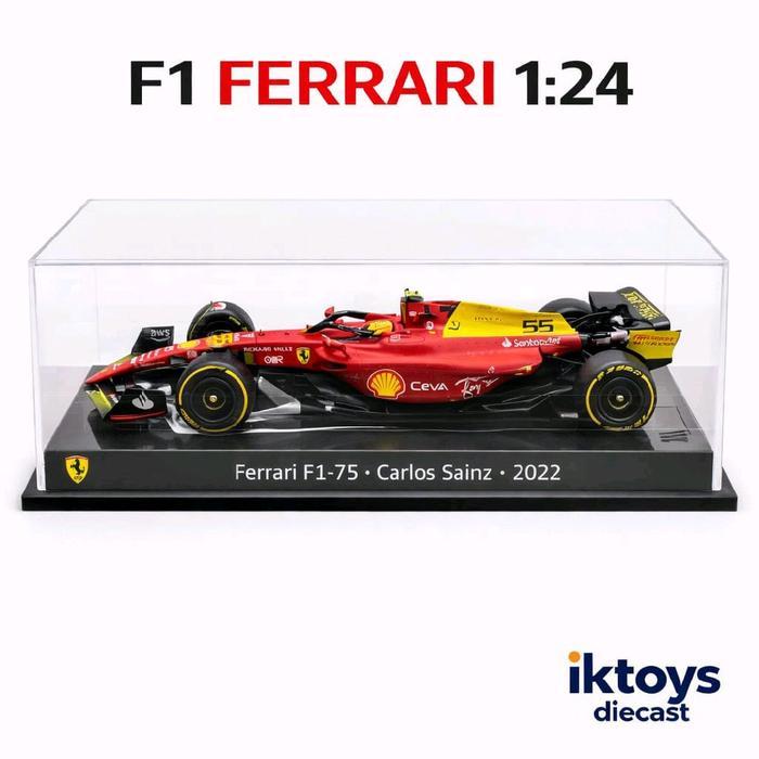 Diecast Miniatur Mobil Formula 1 Ferarri 1:24 Tbk