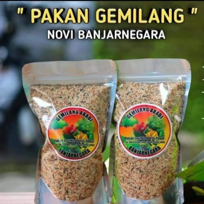 MILET GEMILANG ABADI BANJARNEGARA PAKAN DOSIS TINGGI UNTUK LOVEBIRD