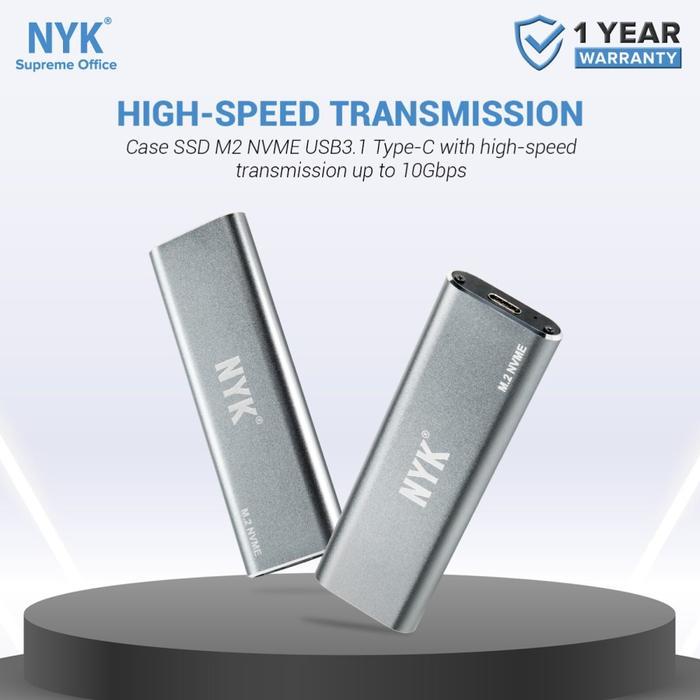 TERLARIS M.2 NVME SSD M2 Enclosure To USB C Adapter Case NYK