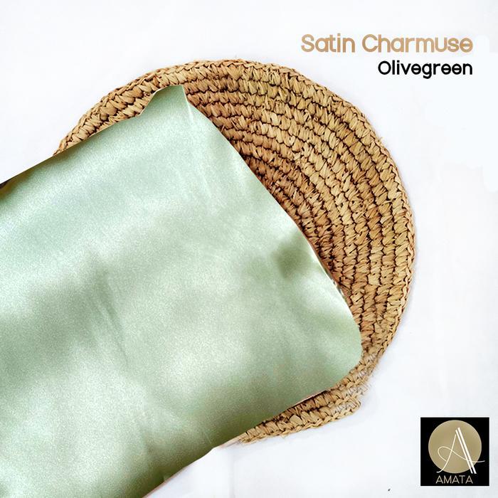 1/2 Setengah Meter Kain Satin Charmuse / Satin Silk Premium