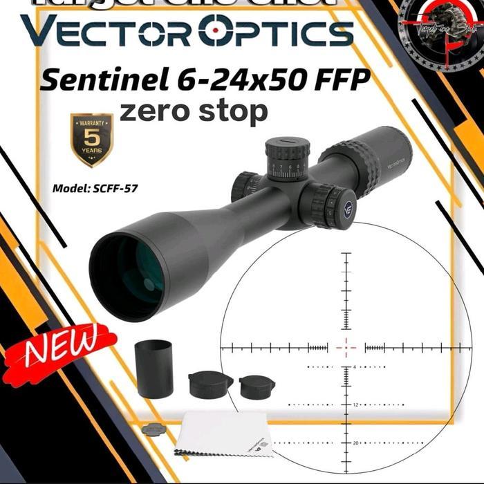 Vector Optics Sentinel 6-24x50 SFIR FFP ZT Teropong Camping SCFF-57