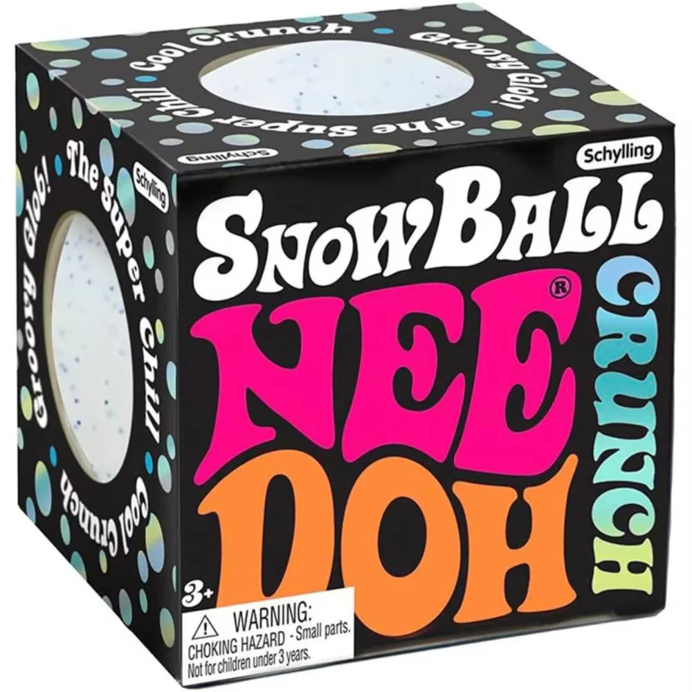 New Product NeeDoh Snow Ball Crunch Snow Ball Crunch Stress Relief Toy Crunchy Squeeze BallSqueeze