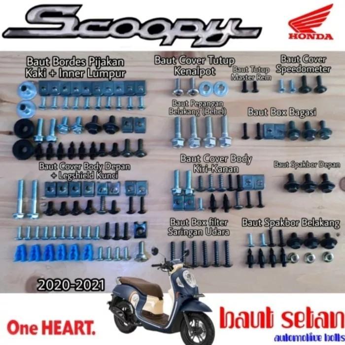 Baut lengkap set body scoopy esp 2020 2021