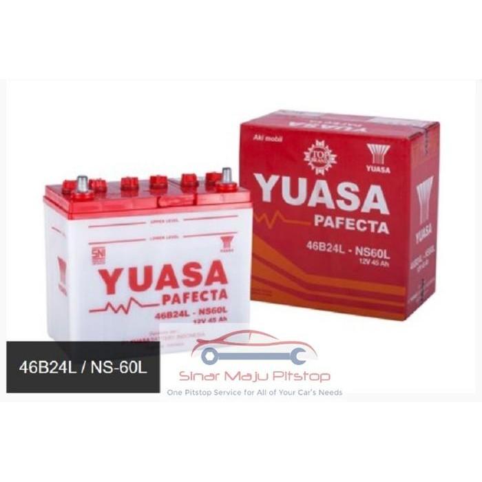 TERBARU Aki Mobil Yuasa 46B24L NS60L SUZUKI KARIMUN & ERTIGA & IGNIS & BALENO