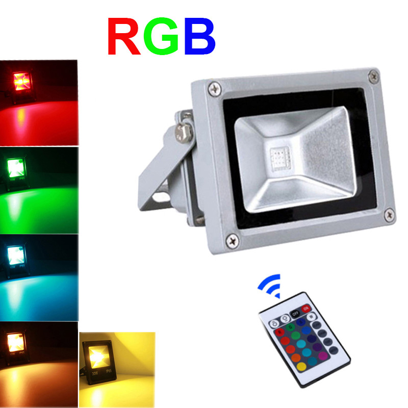 Hot selling RGB IP65 10W 20W 30W 50W Led Flood Light RGB Led Flood Lamp Reflector Led Floodlight
