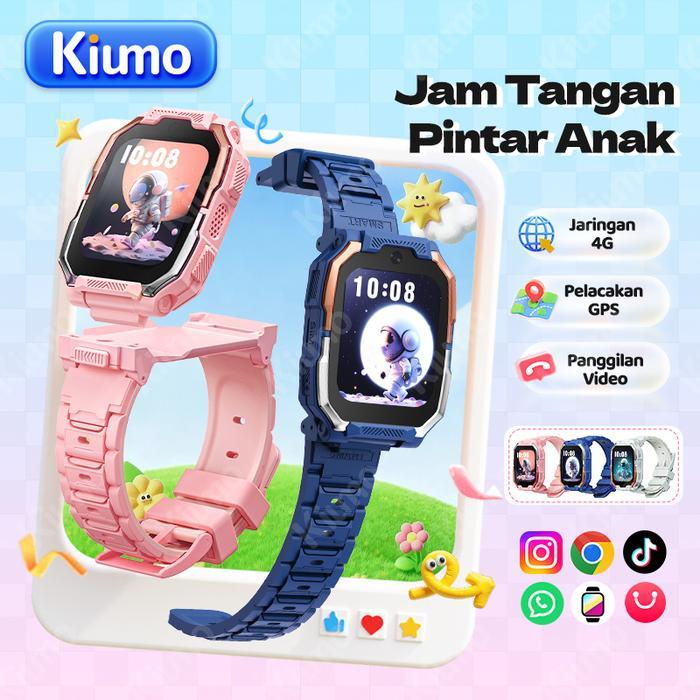 Promo Kiumo Jam Tangan Pintar Anak 4G Tahan Air Panggilan Video Ponsel Anak Gps Jam Tangan Pintar