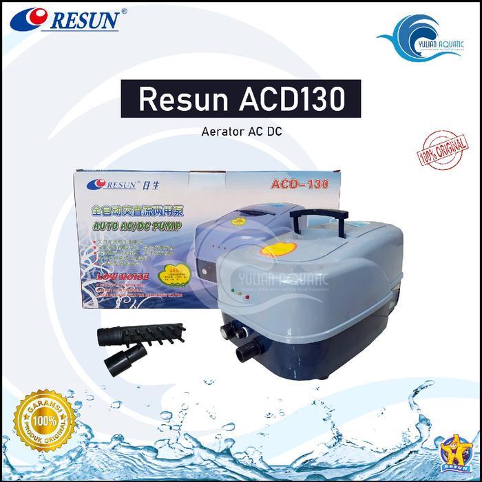 Resun AC DC ACD130 Pompa Udara Otomatis Aerator