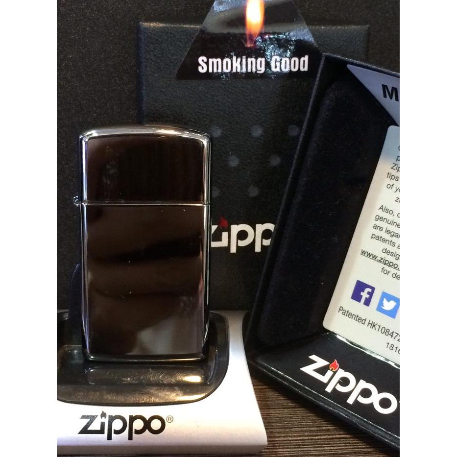Original Zippo slim Black ice