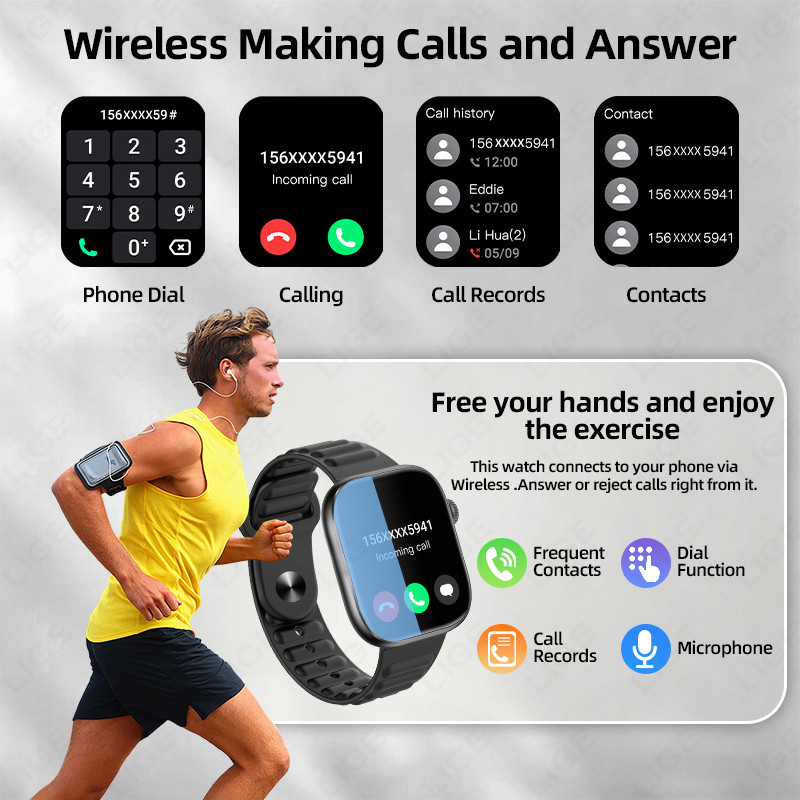 New LIGE Smart Watch For Women Health Sports Lady Man Watch Luxury Heart Rate Sleep Monitor