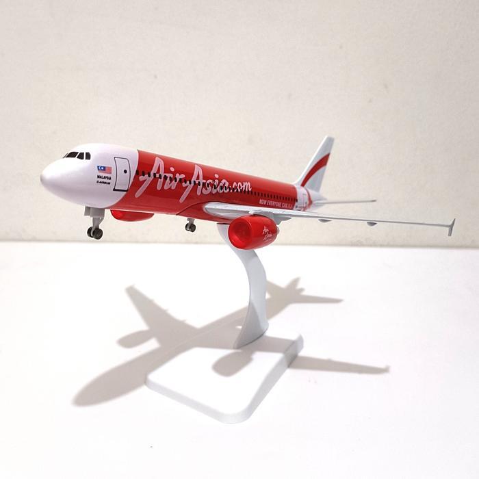 Terbaru Pesawat Diecast Miniatur Besi Air Asia Airbus A320