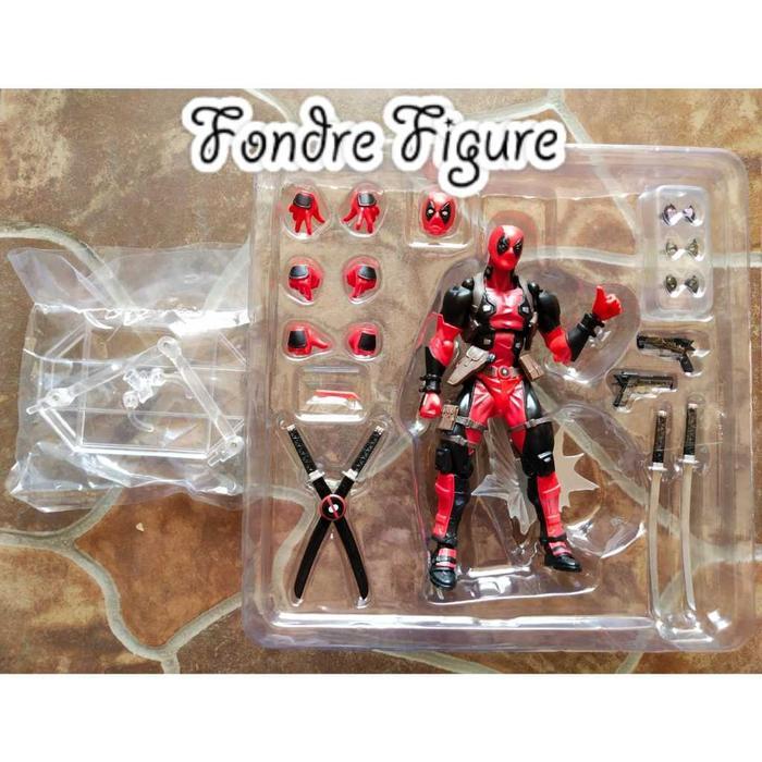 HOT SALE REVOLTECH DEADPOOL DEAD POOL KAIYODO AMAZING YAMAGUCHI NO 001 MARVEL MAINAN ANAK ACTION
