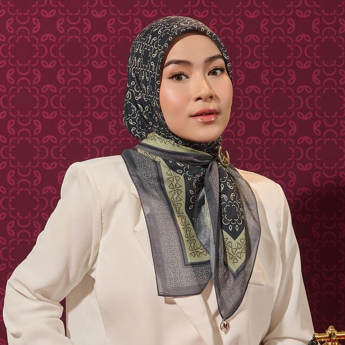 [INCLUDE HARD BOX] ZM Zaskia Mecca - Simfoni Scarf Tasdia Voil Hijab Motif - Harmoni Series | Square