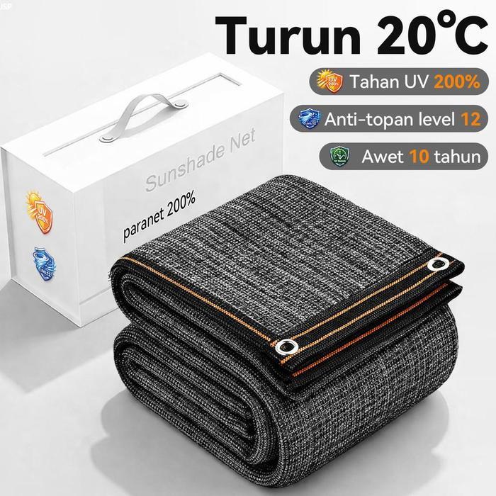 Jaring Paranet 200% Anti UV Sunshade Net Paranet Shading Net Jaring Rumah Kaca Jaring Tabir Anti UV