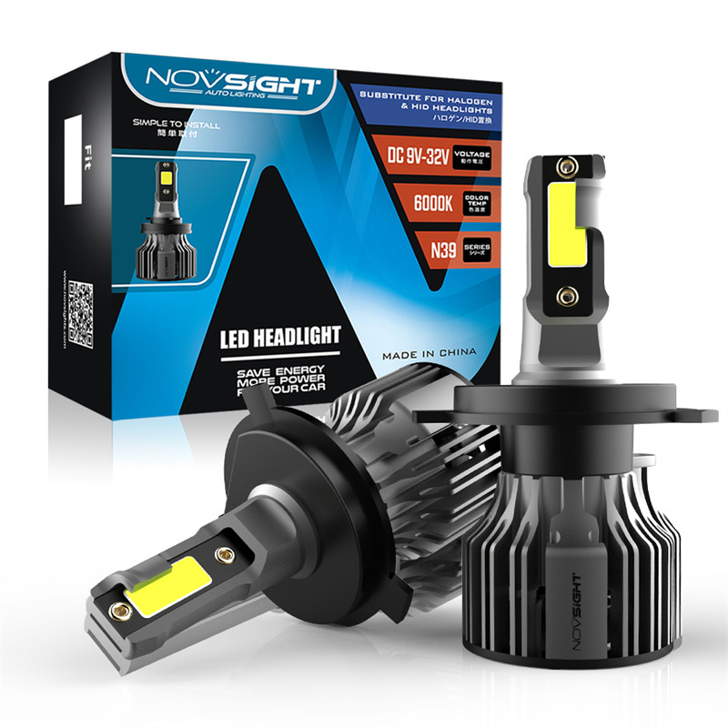 NOVSIGHT N39 H7 LED Headlight For Car H4 LED H1 H3 H11 9005 9006 9012