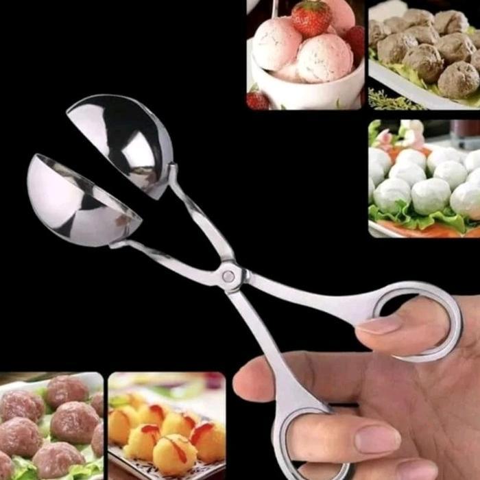 (PS) ALAT CETAKAN BAKSO STAINLESS / Cetak Bakso Sendok / Alat Cetak Bakso Manual Stainless