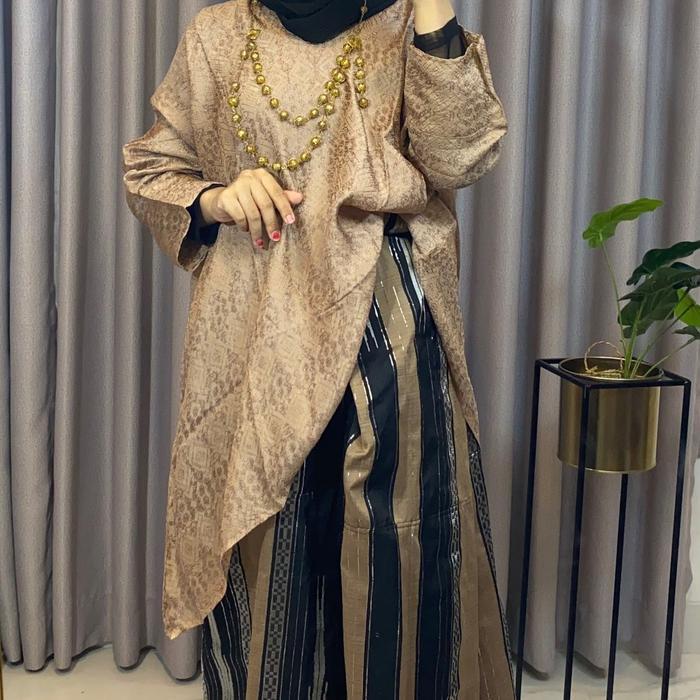 ASLI BAJU BODO KAFTAN AMODERN POLOS DOB VISCOSE 1 SET BAJU BODO MODERN BUGIS READY STOCK
