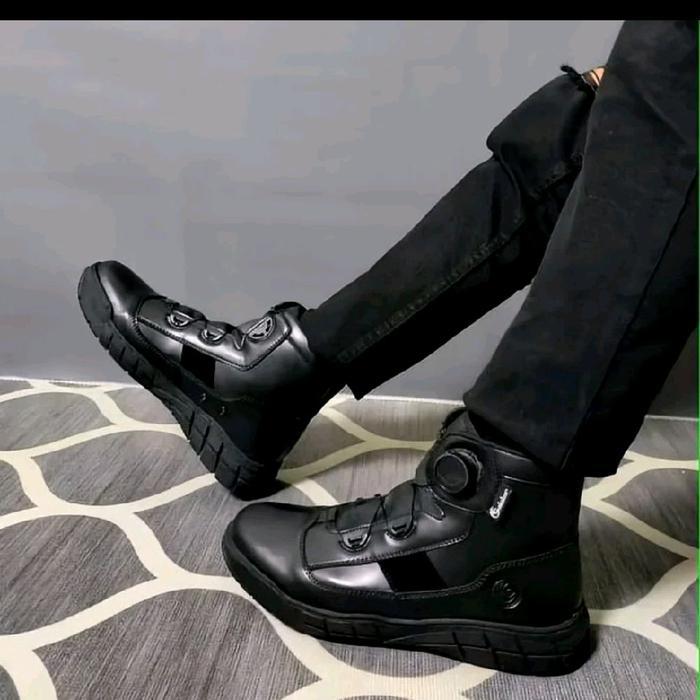 Calakan - Outdoor Shoes C-29P Ankle Boots Polri Pria Hitam Dinas Polri Polisi