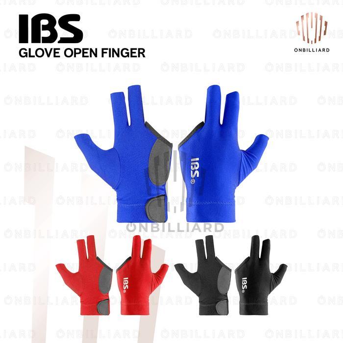 IBS Billiard Glove Open Finger Sarung Tangan Billiard Glove Biliar Biliyar Original