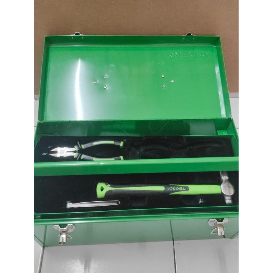 Tool Set Box Mekanik Tekiro 59 pcs Alat Kit Sock Obeng Kunci Palu