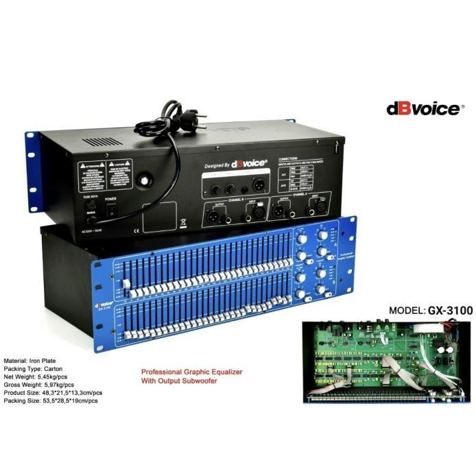 Equaliser Dbvoice Gx 3100 Equaliser With Output Subwoofer