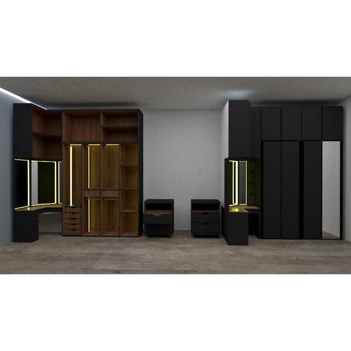 LEMARI WALK IN CLOSET & MEJA RIAS CUSTOM