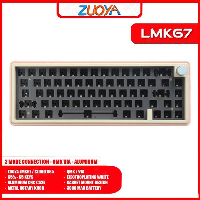NEW PRODUK MECHANICAL KEYBOARD - ZUOYA LMK67 - 67 KEYS - GASKET - SOUTH - VIA THANKYOU & HAPPY