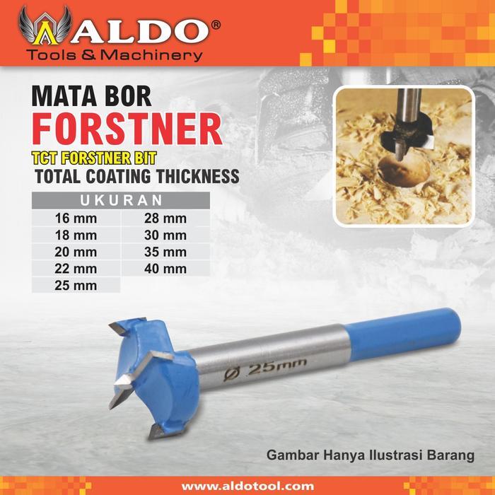 HRG DISKON MATA BOR FORSTNER TCT / MATA BOR ENGSEL KAYU / PELUBANG KAYU MERK ALDO