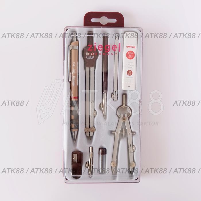 Jangka Set 3 Ziegel Germany Jangka Arsitek Lengkap