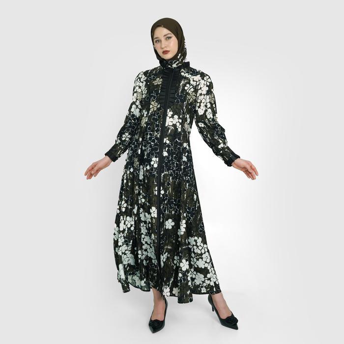 Hikmat A4138 - Ronce Fleurie Gamis Abaya Wanita Diskon Sell