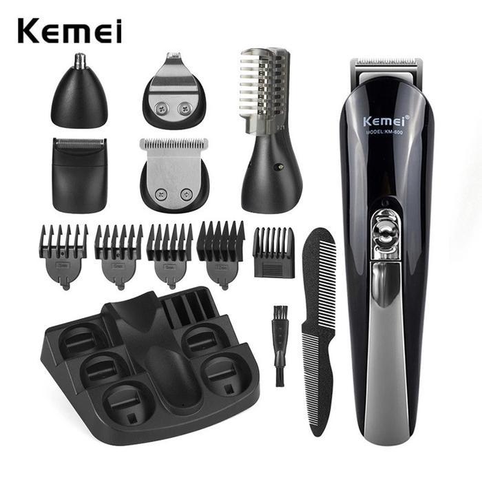 Kemei KM-600 Mesin Pencukur Elektrik Alat Cukur Potong Rambut Jenggot