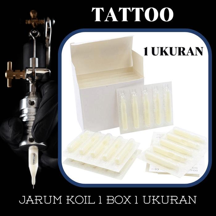 NEW PRODUCT DISPOSABLE TIP JARUM KOIL MESIN TATO TATTOO MACHINE 1 BOX 1 UKURAN