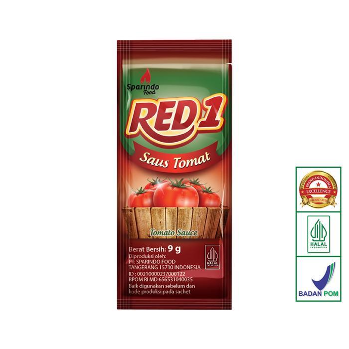 NEW!! RED1 Saus Tomat 9gr Sachet (24x9gram)