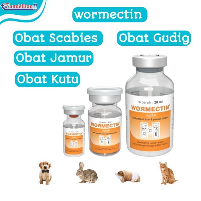 Obat Scabies Wormectin Kelinci Kucing Anjing Sapi
